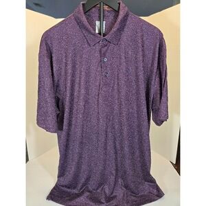 Callaway Opti-Dri Golf Polo Shirt Mens XL Extra Large Purple Print